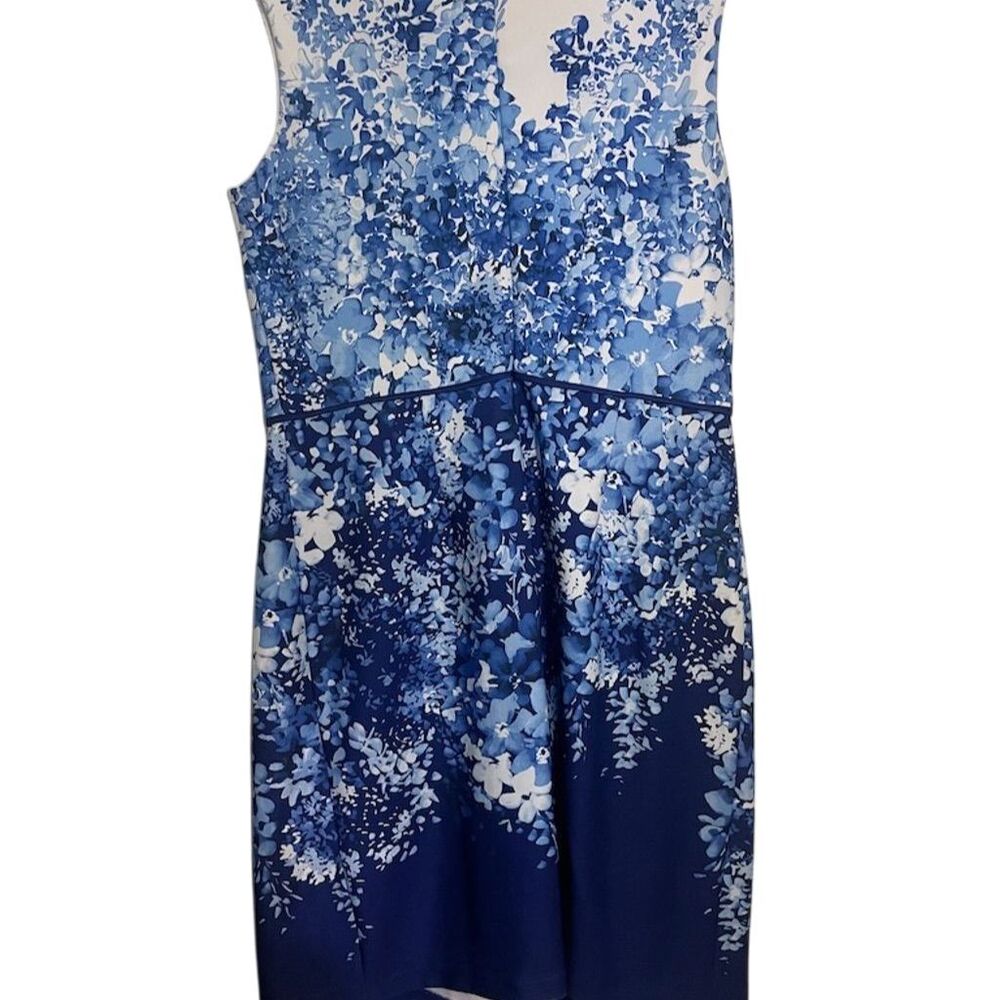 Sandra Darren Blue Asymmetrical Dress